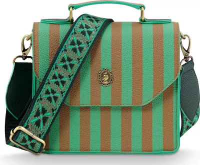 Image de Pip Studio sac à épaule bandoulière sac à épaule Frances Cross Body Bag Stripe Green multicolore