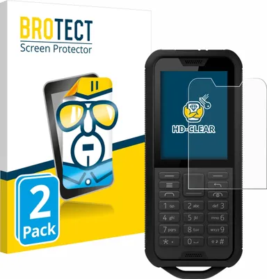 Produktbild von 2x Für Nokia 800 Tough Schutzfolie BROTECT Displayschutz Display Schutz Folie Klar Transparent