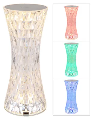 Produktbild von LED Tischlampe, Kristalloptik, RGB Farbwechsel, H 18,5 cm