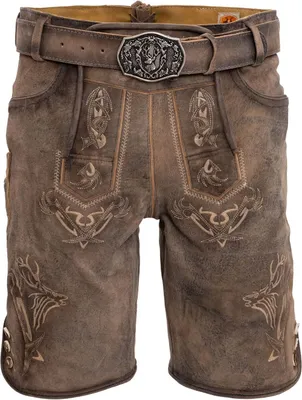 Produktbild von Maddox hochwertige kurze Lederhose FELIXSEE im rustikal-eleganten Stil