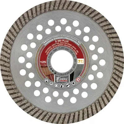 Produktbild von DIEWE Diamantscheibe Trennscheibe D 960 Plus 125x22,23mm 81233 Basalt