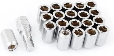 Zdjęcie produktu dla Srebrne nakrętki M12x1,5 mm z kluczem