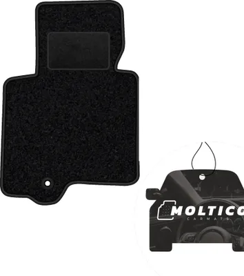 Produktbild von moto-MOLTICO Fahrer Fußmatte Auto Velours Fahrerseite Autoteppiche Schwarz Fahrermatte 1-teilig passend für Infiniti FX 2003-2006
