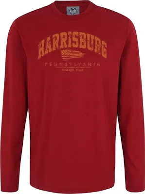 Produktbild von Übergrößen Longshirt Harrisburg Orange AHORN SPORTSWEAR Dark Red 9XL