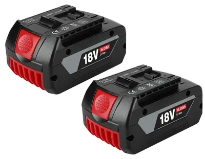 Obrázok produktu pre Batérie, kapacita 6000 mAh, kompatibilné s 18V elektrickými nástrojmi, 2 kusy batérií s kapacitou 6,0 Ah
