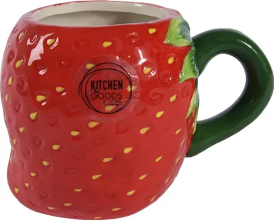 Produktbild von Tasse Erdbeere Keramik 14cm Rot