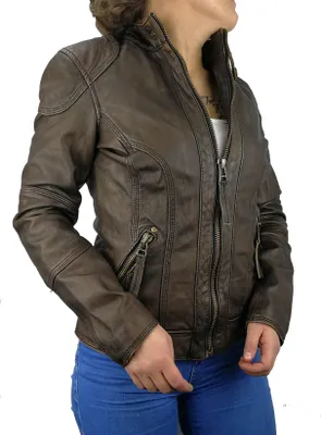 Immagine prodotto di Giacca da donna in pelle Heike – marrone / S