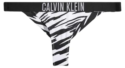 Produktbild von Calvin Klein - Bikinihöschen für Damen, Tiefschnitt NA502 (XL) (Weiß/Schwarz)