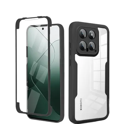 Produktbild von 360° Grad Hülle für Xiaomi 14 Handyhülle vollschutz Integriertem Displayschutz Schwarz