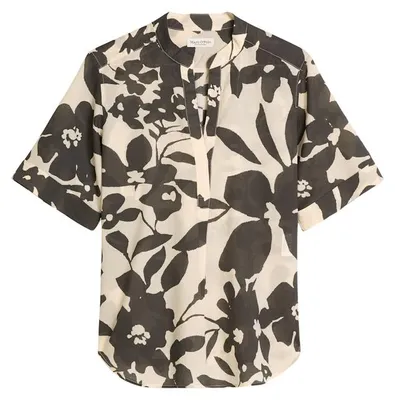 Produktbild von Woven Blouses Shortsleeve 0533 Dark Grey_Multi_02 Größe 38