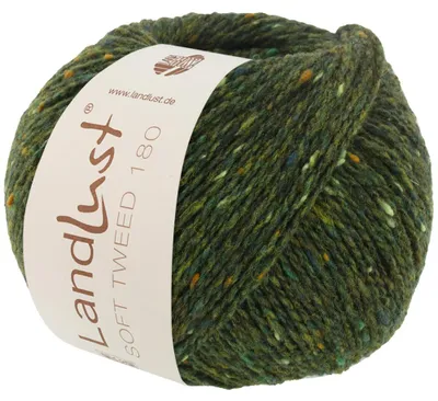 Produktbild von Lana Grossa - Landlust Soft Tweed 180 0107 dunkelgrün meliert