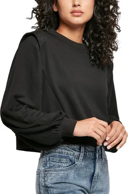 Produktbild von Urban Classics Ladies - Padded Shoulder Pullover - XXL