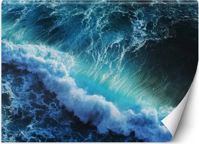 Produktbild von Vlies fototapete Blaue Wellen 250x175 cm Feeby Blau inkl. Kleber einfache Montage