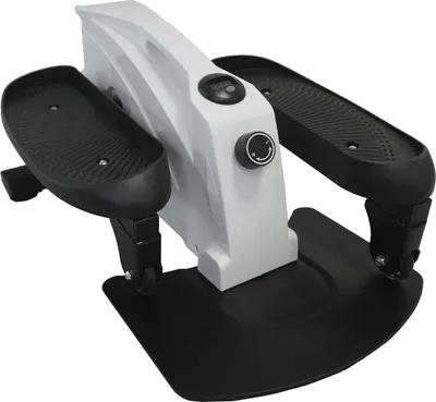 Produktbild von Worktrainer - Stepper - Abm. 61.5 x 43 x 28.5 cm - Mini crosstrainer - Sitzfahrrad - Fahrradtrainer - Mini-Heimtrainer - Schreibtischfahrrad - Verstellbarer Widerstand - Display - Weiß