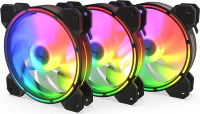 Zdjęcie produktu dla Wentylator KRUX Lunar ARGB 120 mm 3xpack