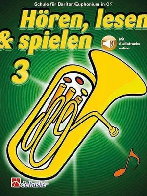 Produktbild von Hören, lesen & spielen 3 (+Online Audio)für Baritone/Euphonium im Bass-Schlüssel