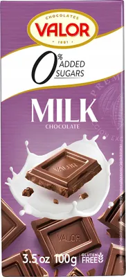 Obrázek produktu pro Valor Mléčná čokoláda bez cukru 100 g