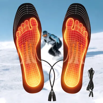 Image de Semelles chauffantes USB - Chaussettes chauffantes pour les pieds - Découpe sur mesure