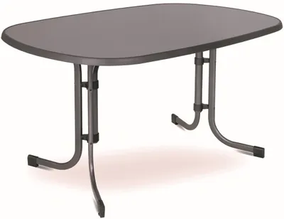 Obrázok produktu pre Záhradný stôl Rojaplast Pizarra 132x90 cm kovový