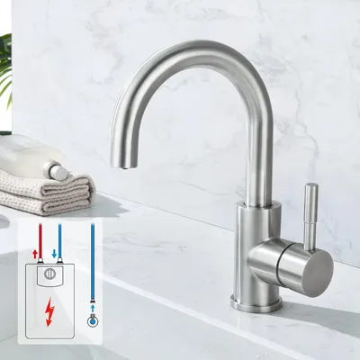 Produktbild von Niederdruck Armatur Küche/Bad 360° drehbar Edelstahl 304