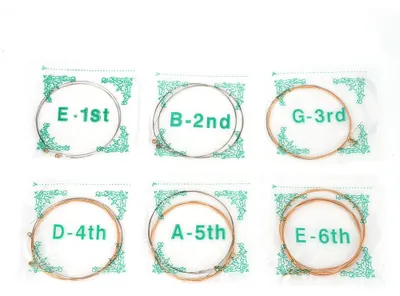 Image de 12 cordes de guitare folk de haute qualité comme accessoires de rechange pour instruments de musique