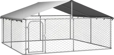 Zdjęcie produktu dla Kojec dla psa z zadaszeniem, 300 x 300 x 150 cm