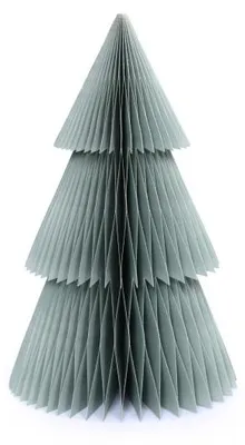 Only Natural – Wabenpapier-Weihnachtsbaum – Grün – 30 cm – Ansicht 1