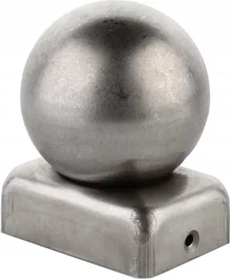 Obrázok produktu pre LogistSystem krytka stĺpika obdĺžniková s guľôčkou 40 mm pre plotové stĺpiky 60x40 mm | oceľ | tvar pyramídy | krytka pre drevené stĺpiky | 1 kus | ochranná krytka stĺpika