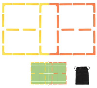 Produktbild von Elzusha – Markierset für Pickleball-Spielfelder – Rutschfest und windbeständig – 28 Stück