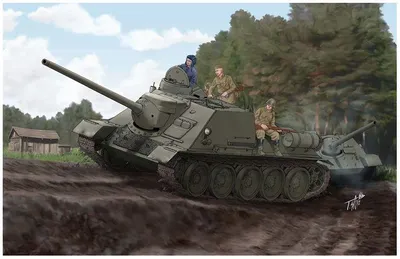Immagine prodotto di Cacciacarri Sovietico SU-100 Trumpeter 1:16, 00915