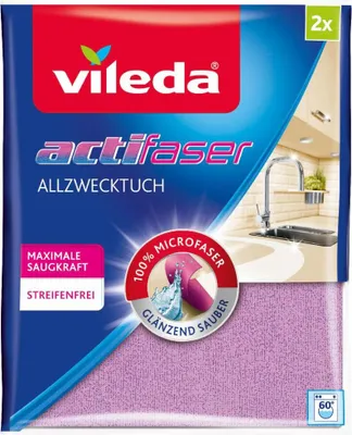 Immagine prodotto di 2 vileda Schwammtücher Actifaser Allzwecktuch