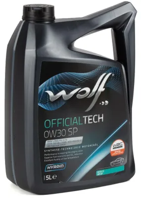 Produktbild von WOLF Officialtech SP für 0W-30 5 Liter Motoröl Motorenöl HC Synthese Longlife-12 FE 9.55535-DS1 9.55535-GS1 WSS-M2C950-A STJLR.03.5007 227.61 229.61