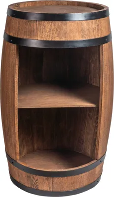 Immagine prodotto di Botte in legno, cantinetta in stile retrò, portabottiglie in legno, altezza 80 cm, elegante elemento decorativo per il soggiorno, tavolino portabottiglie e portabottiglie (wengé)