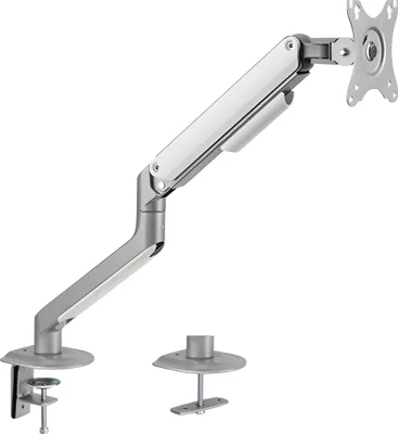 Obrázek produktu pro Stříbrný stolní držák monitoru, vestavěná mechanická pružina, HDWR SolidHand-DS01