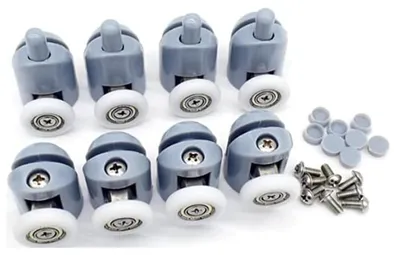 Produktbild von Solidchoice – Set mit 8 Duschkabinentürrädern, 23 mm