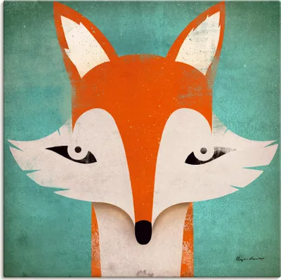 Produktbild von ARTland Leinwandbild Fuchs Größe: 30x30 cm