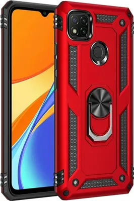 Produktbild von Outdoor Schutz Hülle für Xiaomi Redmi 9C / 9C NFC Armor Case Cover Handyhülle Bumper Panzerhülle Rot