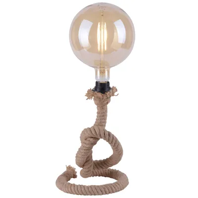 Produktbild von Leuchten Direkt Tischleuchte Rope schwarz-natur 33 x 20 cm E27, max. 15 W