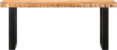 Immagine prodotto di Panca 110 cm in Legno Massello di Mango e Acciaio