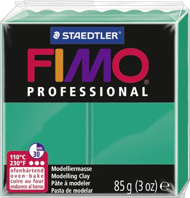 Produktbild von FIMO PROFESSIONAL Modelliermasse ofenhärtend echtgrün 85 g