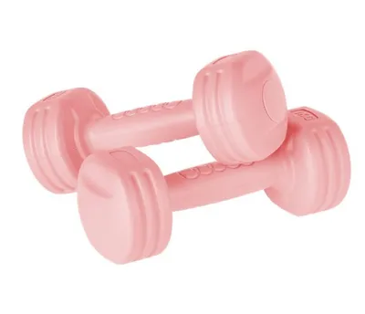 Immagine prodotto di Rebel RBA-2305 Manubri fitness 2 x 1 kg, rosa chiaro