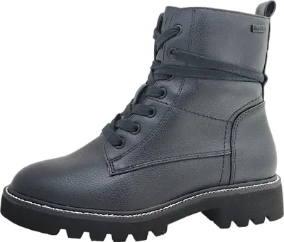 Image de Bottes Jana, modèle à lacets, couleur noire, style décontracté
