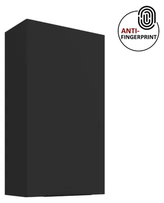 Produktbild von Küchen Hängeschrank 60 cm - Höhe 90 cm ARIA Schwarz ultra matt + Schwarz matt, hochwertige Fronten mit Anti Fingerprint Beschichtung Küchenzeile Küchenblock