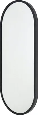 Produktbild von LOFT42 Industry Wandspiegel oval - Metall - Schwarz - 80x30