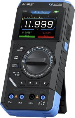 Obrázek produktu pro FNIRSI DST-210 Ruční digitální multimetr, osciloskop a generátor signálu 3v1, 10 MHz, 48 MSa/s
