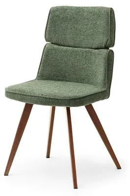 Image de Chaise de salle à manger élégante DANIJELA - verte / noyer