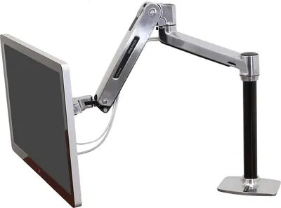 Produktbild von Ergotron LX HD Sit-Stand - Befestigungskit (Gelenkarm, Stange, VESA-Adapter, Tisch-Klemme, Befestigung für Kabeldurchgang)