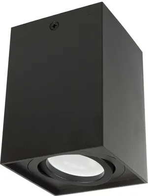 Immagine prodotto di Plafoniera con attacco GU10 per lampade a LED e alogene fino a 40W Plafoniera orientabile Alluminio nero, angolare