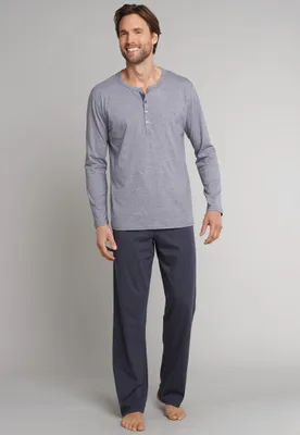 Produktbild von Schiesser Herren Schlafanzug lang anthrazit 62 ST