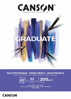 Produktbild von Canson Graduate, Kunstpapier, 200 g/m², 20 Blätter